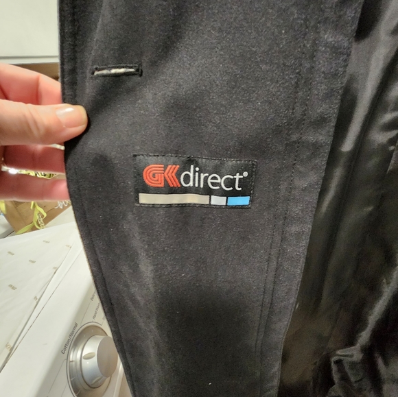 GK Direct women's black trench coat - Picture 5 of 8